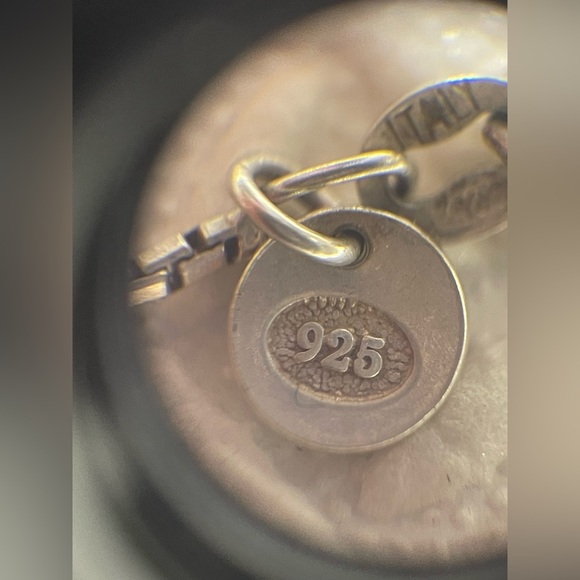 Metalsmith Horseshoe Pendant on Box Chain. Martello Metalsmiths Sterling - Picture 9 of 15